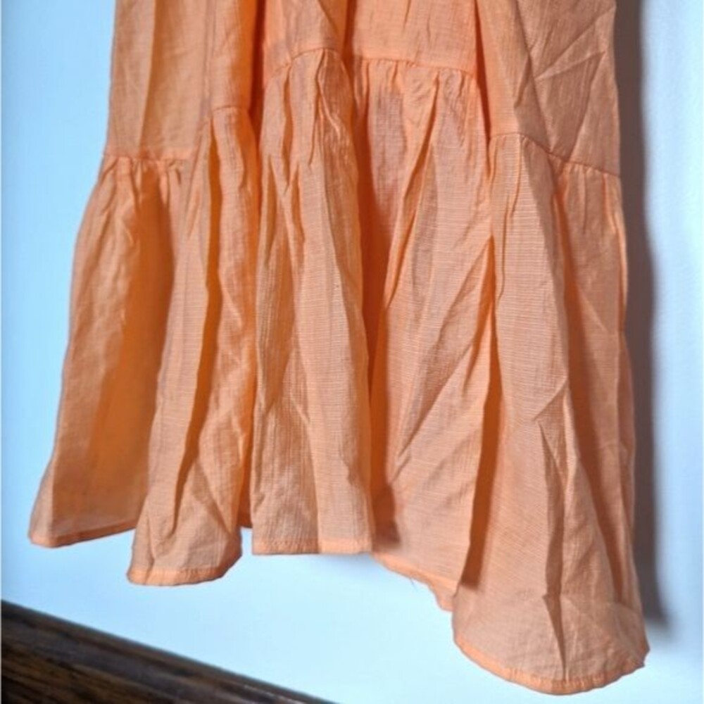 Mable Stella Orange Maxi A-Line Tie Back Dress - Picture 7 of 15